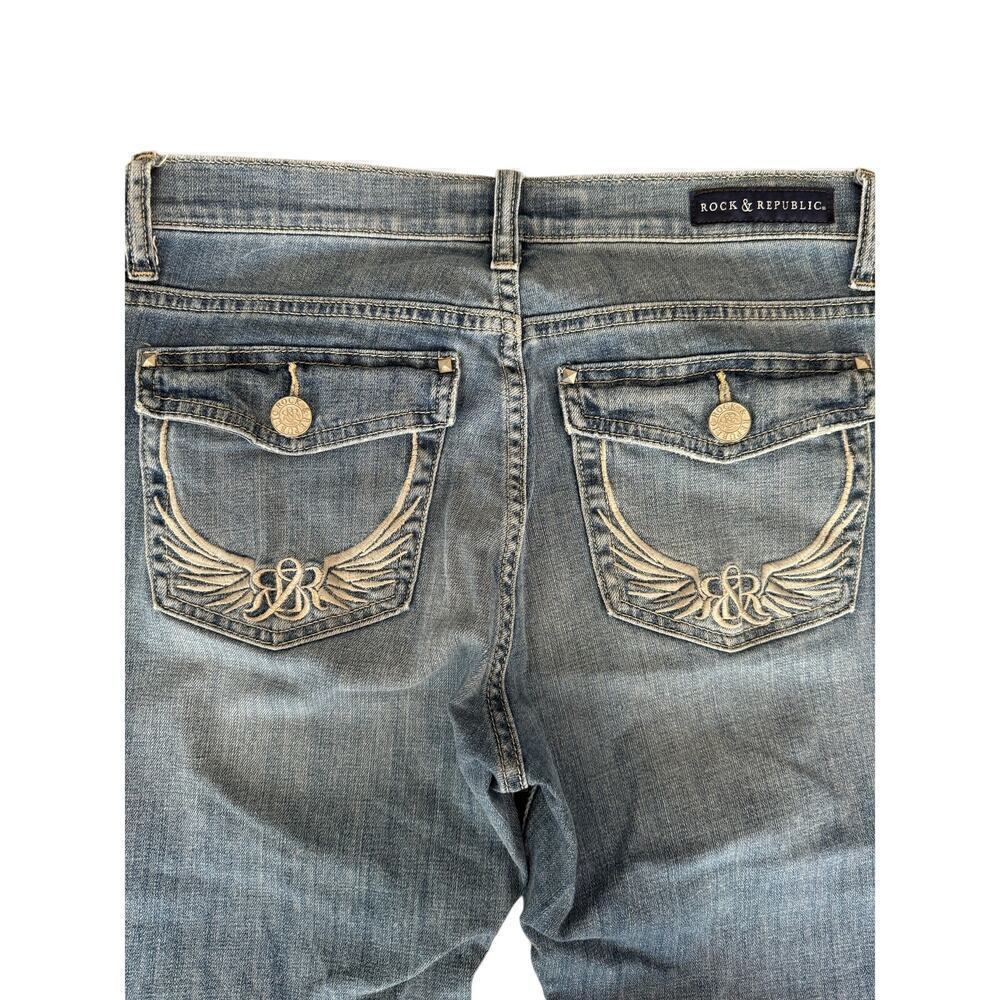 Rock & Republic Low-Rise Straight Leg Jeans - Picture 4 of 4